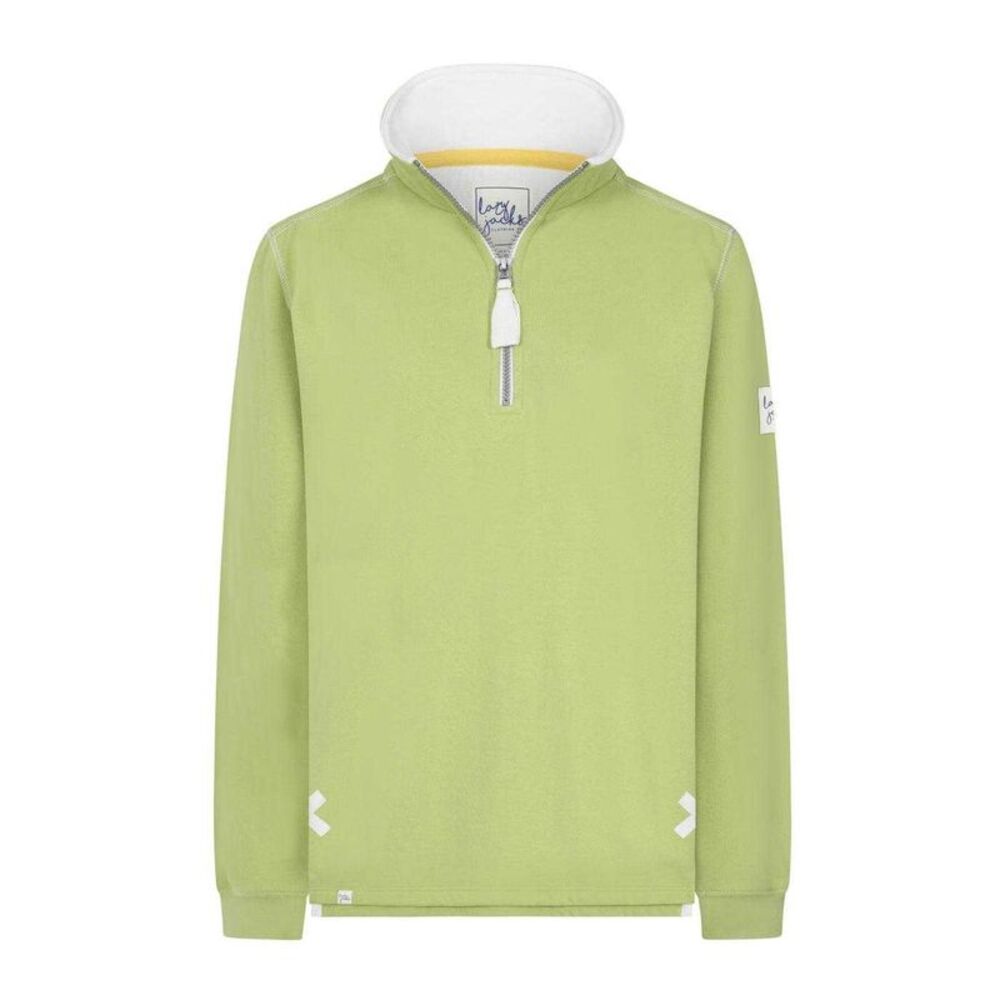 Lazy Jacks Womens/Ladies Quarter Zip Sweatshirt / Lime